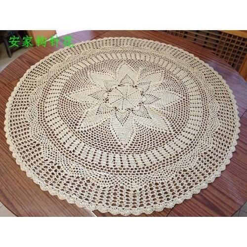 Free shipping 2015 new arrival fashion cotton crochet tablecloth for home decor table cover with flower lace table runner towel