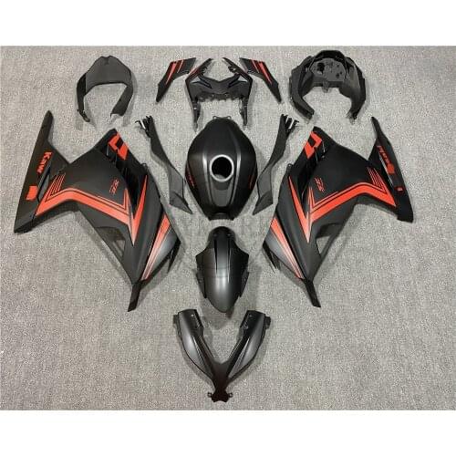 For Kawasaki NINJA300 EX300 Ninja 300 2013-2017 ABS Plastic High Quality Body Matte Black SE Fairing Kit 13 14 15 16 17