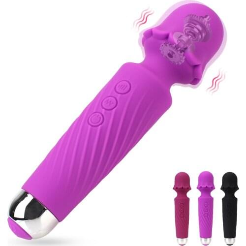 Dildo Vibrator Clitoris Stimulator Sex Toys for Woman Adult Sex Shop Powerful Magic Wand Vibrator AV Stick G Spot Massager
