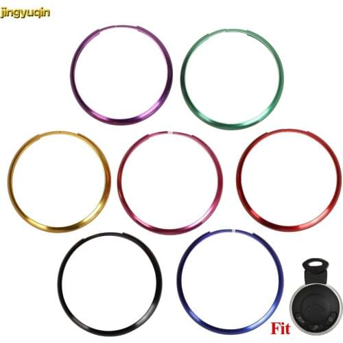 Jingyuqin Colorful Circle Remote Car Keys Rings For Bmw Mini Cooper Key Styling Ring For Car Key Case Shell Fob
