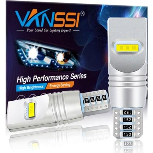 VANSSI 2pcs 194 W5W T10 LED Canbus Bulbs Car Parking Dome License Plate Light CSP Chipsets Auto Lamp 6000K White 1000lm Bright