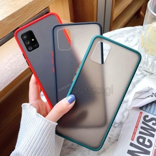 Matte Case for Samsung Galaxy A12 A42 M31S M31 M51 M11 M21 M30S A51 A71 A01 A11 A21S A31 A41 S20 FE S20 Plus Anti-Knock Cover