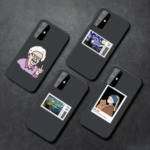 Art david fashion FUNNY Van Gogh Phone Case For Samsung A21S A32 A51 A52 A71 A50 A12 S10 S20 S21 Plus Fe Ultra