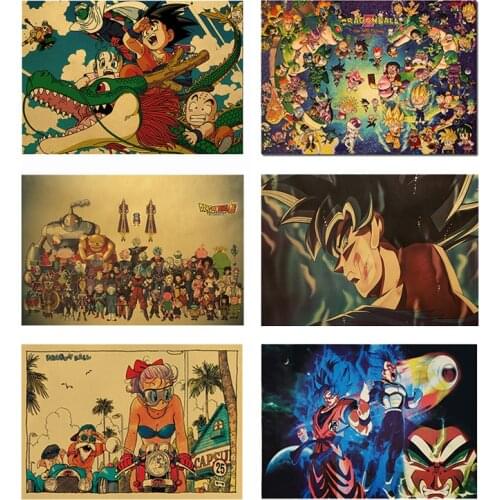 Dragon Ball Anime Poster Goku Canvas Painting Mural Modern Living Room Bedroom Home Wall Art Decoration Child Gifts
