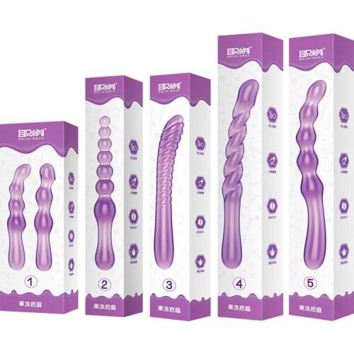 Realistic Jelly Dildo Anal Masturbator Anal Plug Anus Toys G-Spot Stimulating Butt Plugs Adult Sex Toys Couple Sexy Women