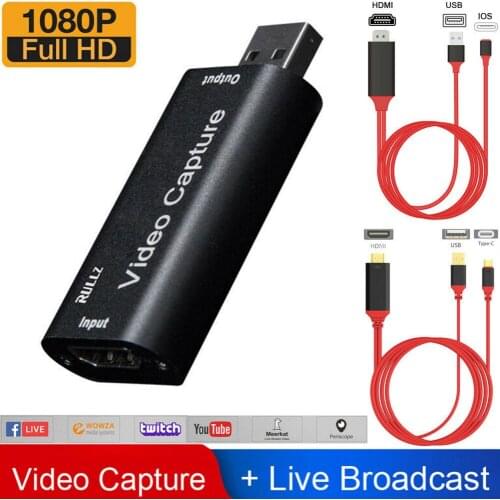 Compatible With HDMI To USB Video Capture Card Audio Video Capture Card For 1080P Recorder Game Video Streamer