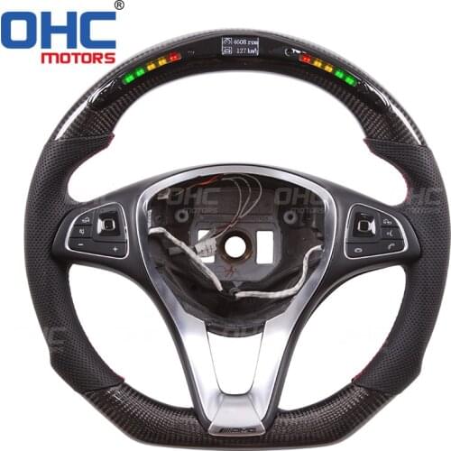 LED Steering Wheel compatible for Mercedes Benz W205,S205 W205,S205 W213,S213, X156 C205,A205 W447 W246 C117,X117 C E E GLA