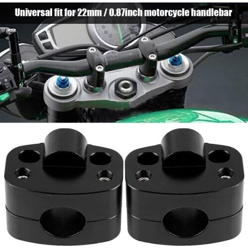 2pcs Motorcycle Universal 22mm Handlebar Transfer Fixed Code Clip Code Holder Riser Clamps for 22mm / 0.87inch handlebar NEW