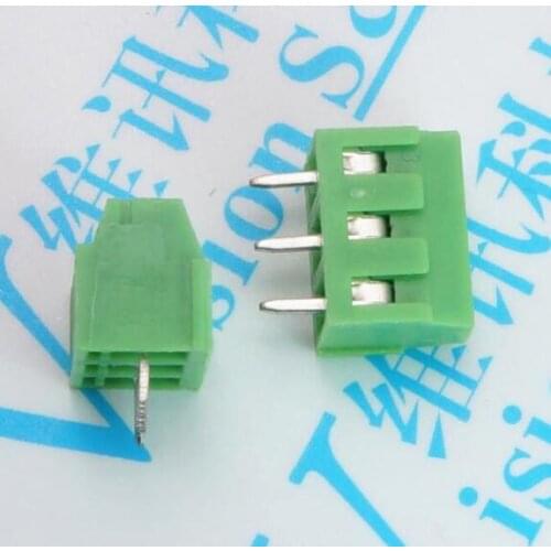 10pcs 5.0mm Pitch PCB Spring Terminal Blocks Connector KF128 2P 3P KF128 Straight Pin Copper PCB Screw Terminals