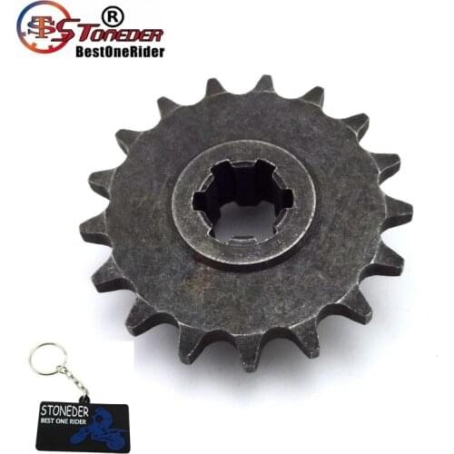 STONEDER T8F 17 Tooth Front Clutch Drum Gear Box Pinion Chain Sprocket Gear For 2 Stroke 47cc 49cc Dirt Bike Crosser Mini Moto