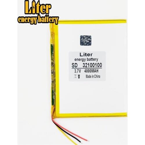 3 line.3.7V 4000mah 32100100 lithium ion battery Li-ion battery for MP3 MP4