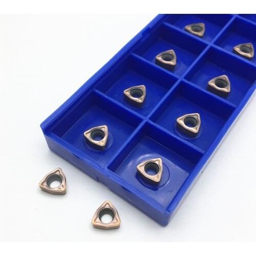 50PCS cutting tool WCMX030208FN ACZ330 U-type violent drill bit Carbide blade milling cutter WCMX030208 ACZ330