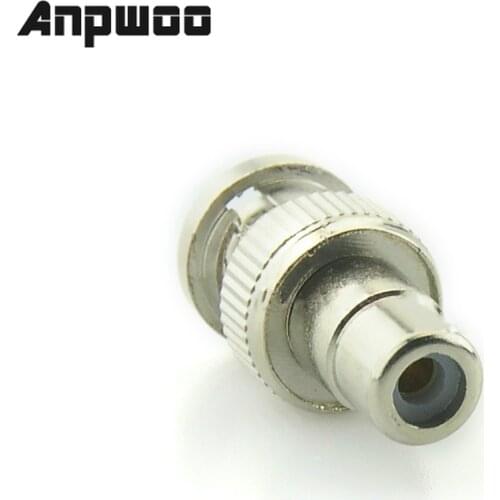 ANPWOO 10x BNC Male to RCA Female Coax Cable Connector Adapter Coupler for CCTV Camera