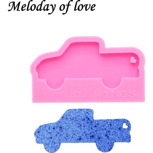 Shiny Truck and tree molds for keychain DIY car epoxy model resin key keychains moulds silicone custom mold DY0149