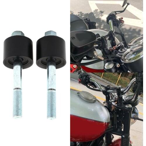 Black HandleBar Fat Bar Mount Clamps Risers Adapter For Triumph Bonneville T100