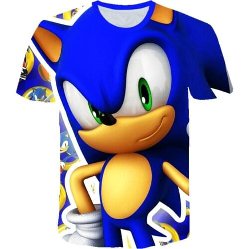 Boys Mario Supersonic sonic Print Clothes Girls 3D Funny T-shirts Costume Children 2019 summer Clothing Kids Tees Baby Tshirts