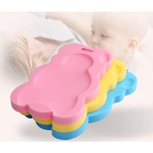 Baby Bath Seat Infant Non Slip Soft Bath Foam Pad Mat Body Cushion Sponge Bathtub Mat Safety Bathtub Seat + 3pcs Foam Rub Gift