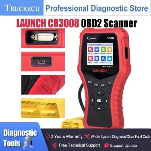 LAUNCH X431 CR3008 Full obd2 scanner auto OBDII EOBD Code Reader diagnostic tools Check Engine Battery For Cars PK CR3001 ELM327