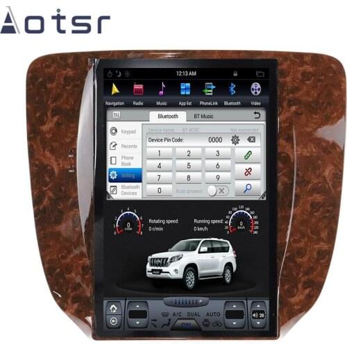 For GMC Yukon 2007 - 2011 Android 9.0 Car HD Multimedia Player PX6 4G+64GB Tesla Touch Screen Auto GPS Navigation HeadUnit DSP