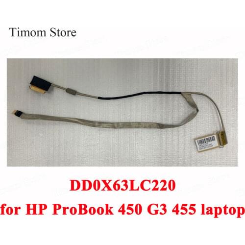 For HP ProBook 450 G3 455 Laptop LCD LED LVDS Display Ribbon Cable Test Video Screen Flex Wires MEC3A12D224 X63LC220 DD0X63LC220