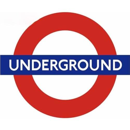 Personality Creative London Underground Car Stickers Vinyl Waterproof Sunscreen Scratch-Proof Bumper Decoration Decal Kk13*11cm