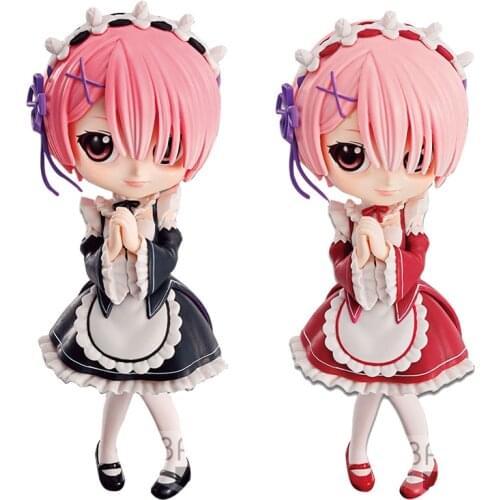 BANDAI Banpresto Re:Life in a different world from zero ram rem figure Qposket Anime Model