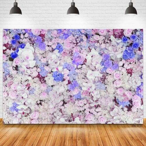 Flowers Valentines Day Photocall Backdrops Floral Background for Wedding Lovers Portrait Baby Shower Photo Studio Photography