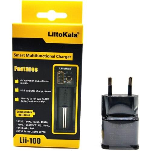 NUEVA Lii-100 LiitoKala 1.2 V 3.7 V 3.2 V 3.85 V AA/AAA 18650 18350 26650 10440 14500 16340 25500 cargador de battery inteligent
