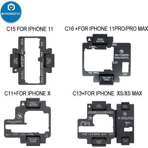 MiJing C15 C16 For iPhone X/Xs Max/11 Pro Max Logic Board Function Testing Upper and Lower MainBoard Tester Maintenance Fixture