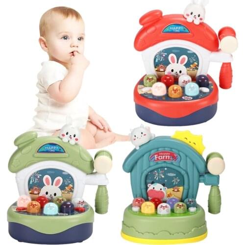 Cartoon Hamster Baby Education Toy with Music Sound Light Enlightenment 1-3-6 Years Old Parent-child Interactive Game Toys