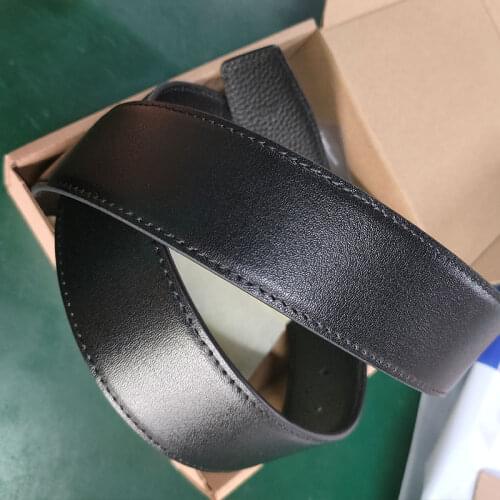 Genuine leather mens high quality belt 3.8cm width