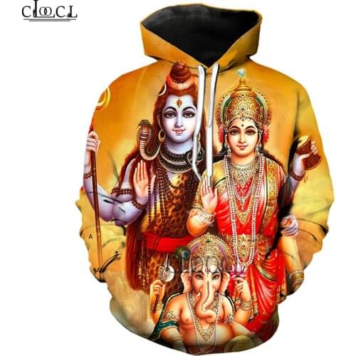 HX Newest Indian Lord Shiva 3D Print Men Hoodie Harajuku Streetwear Autumn Sweatshirt Casual Tracksuit Drop Shipping