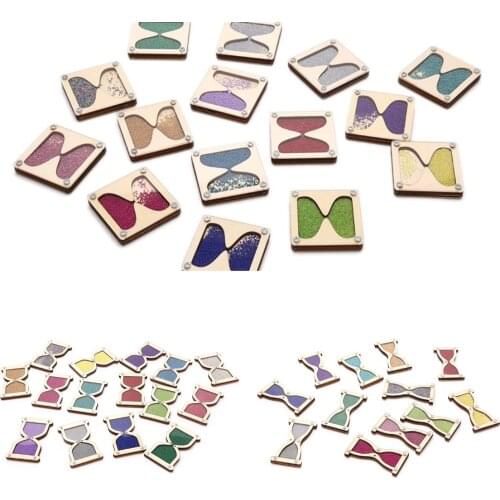 Montessori Educational Wooden Hourglass Plate Puzzle Game Toys Gift Children Puzzles Circus Busy Drawing Board