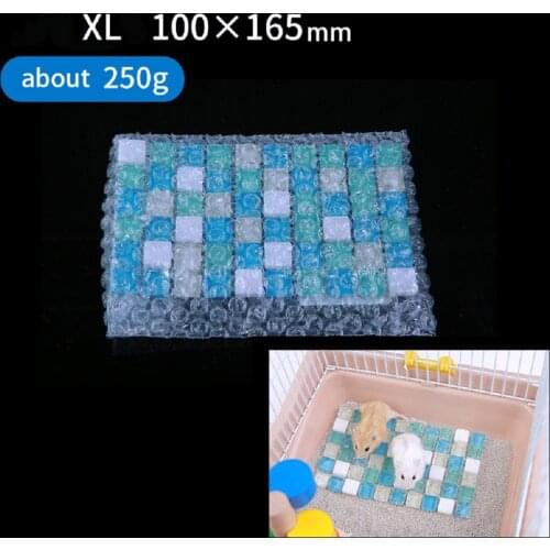 1PCS Pet Cooling Mat Summer Stone Hamster Cooling Bed Chinchilla Cooling Pad Hamster Cage House Bed Rabbit XL