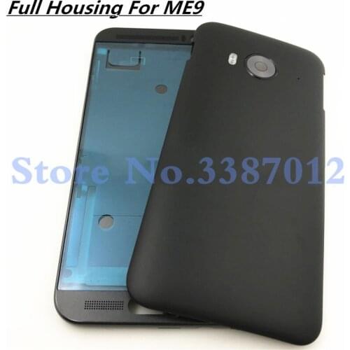 Original For HTC One ME ME9 M9EW M9ET Middle Frame LCD Front Bezel Housing+Battery Door Cover Case With Camera Lens