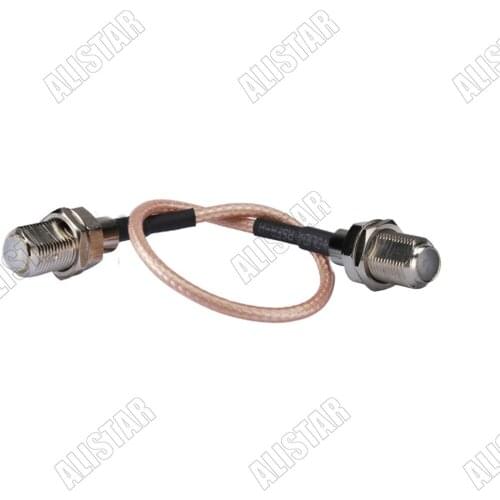 F Type Female to F Jack Bulkhead 75ohm RG179 RF Adapter Pigtail Cable Vedio Wireless 15cm/30cm/50cm/80cm/1M/2M Or Custom