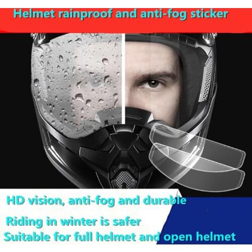 Helmet anti-fog film motorcycle helmet anti-rain film electric car helmet anti-rain film helmet anti-rain film