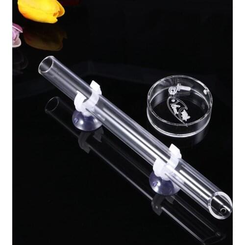 1 set Clear Acrylic Assembled Shrimp Feeder Tube Shrimp Feeding Dish Tray For Fish Tank Aquarium Crystal Shrimp Food Pipe