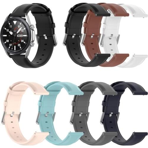 20mm Wristwatch Strap Watchband for Samsung Galaxy Watch 3 41MM SM-R850 for Huawei Watch for Garminmove 3