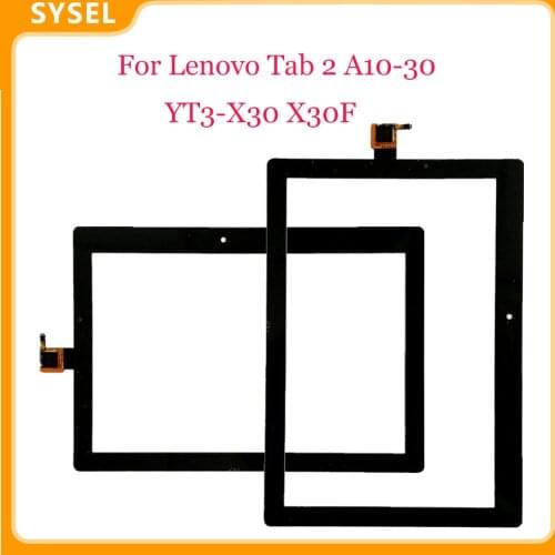 Touch Screen For Lenovo Tab 2 A10-30 YT3-X30 X30F TB2-X30F TB2-X30L Touch Screen Digitizer Panel Glass Sensor with Free Tools