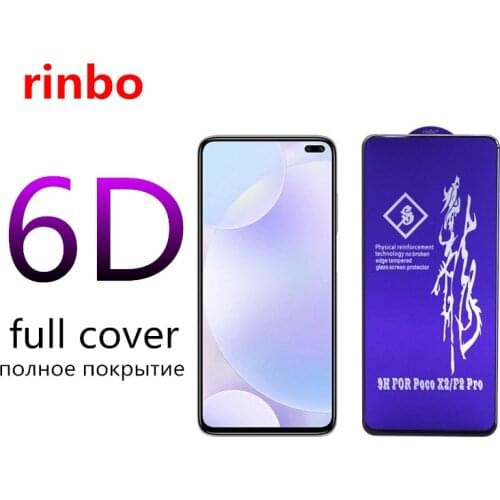 Rinbo Full Cover Tempered Glass For Xiaomi Redmi Note 7 9s 5 8 Pro 8T 9 Pro Max Screen Protector For Redmi 5 Plus 6A Glass Film