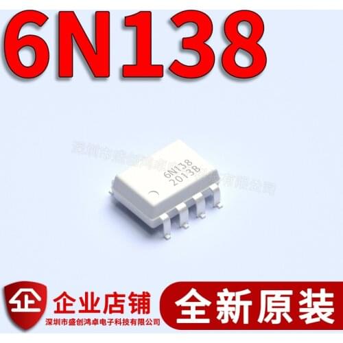 100% New&original 6N138 6N138SDM 6N138S SOP-8 In Stock (5pcs/lot)