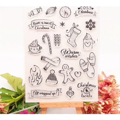 12.5x16cm Easter Toys Transparent Seal Clear Stamps Silicone Seal TPR Roller Stamps DIY Scrapbook Album / Card Cutting Dies
