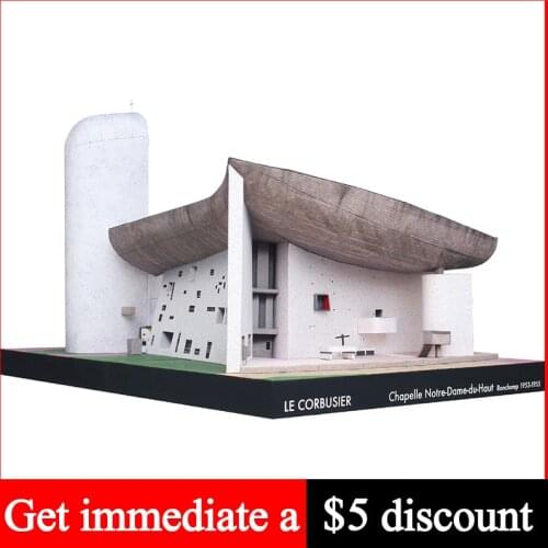 France La Chapelle De Ronchamp 3D Paper Model House Papercraft DIY Art Origami Building Teens Adult Handmade Craft Toys QD-145