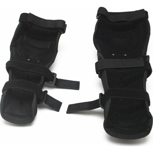 4x Motorbike Steel Knee Shin Pads Elbow Protection Skating Guard Protector