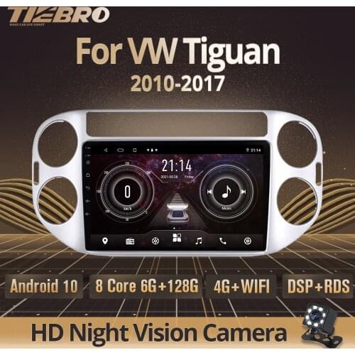 TIEBRO 2DIN Android10.0 Car Radio For Volkswagen Tiguan 2010-2017 GPS Navigation Stereo Receiver Auto Radio DSP Bluetooth Player