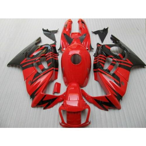 Free customize molding Fairing kit for Honda CBR600 F3 97 98 red black fairings set CBR600 F3 1997 1998 MD16
