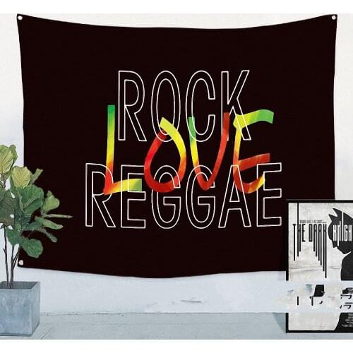 Bob Marley Jamaican Reggae Rock Music Flag Banner Cloth Art Retro Poster Tapestry Wall Sticker Hanging Painting Home Decoration