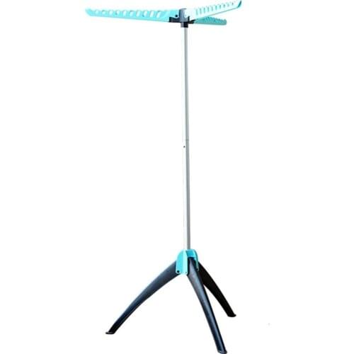 Ic Clothes Drying Rack Multifunctional Clothing Hanger Organizer Coat Stand Rack Laundry Drying Hangers Blue