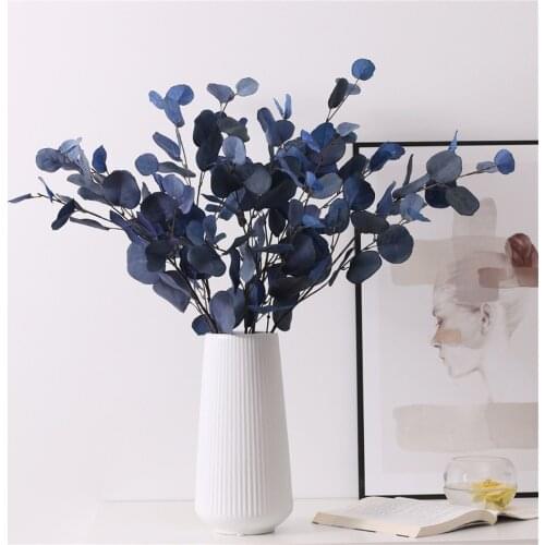 Artificial Vigeya Autumn Color Apple Leaf Flowers Silk Plants Long Plastic Pole Fake Wall Decorative for Home Wedding Photo Prop